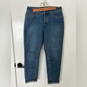 High waisted boyfriend jeans